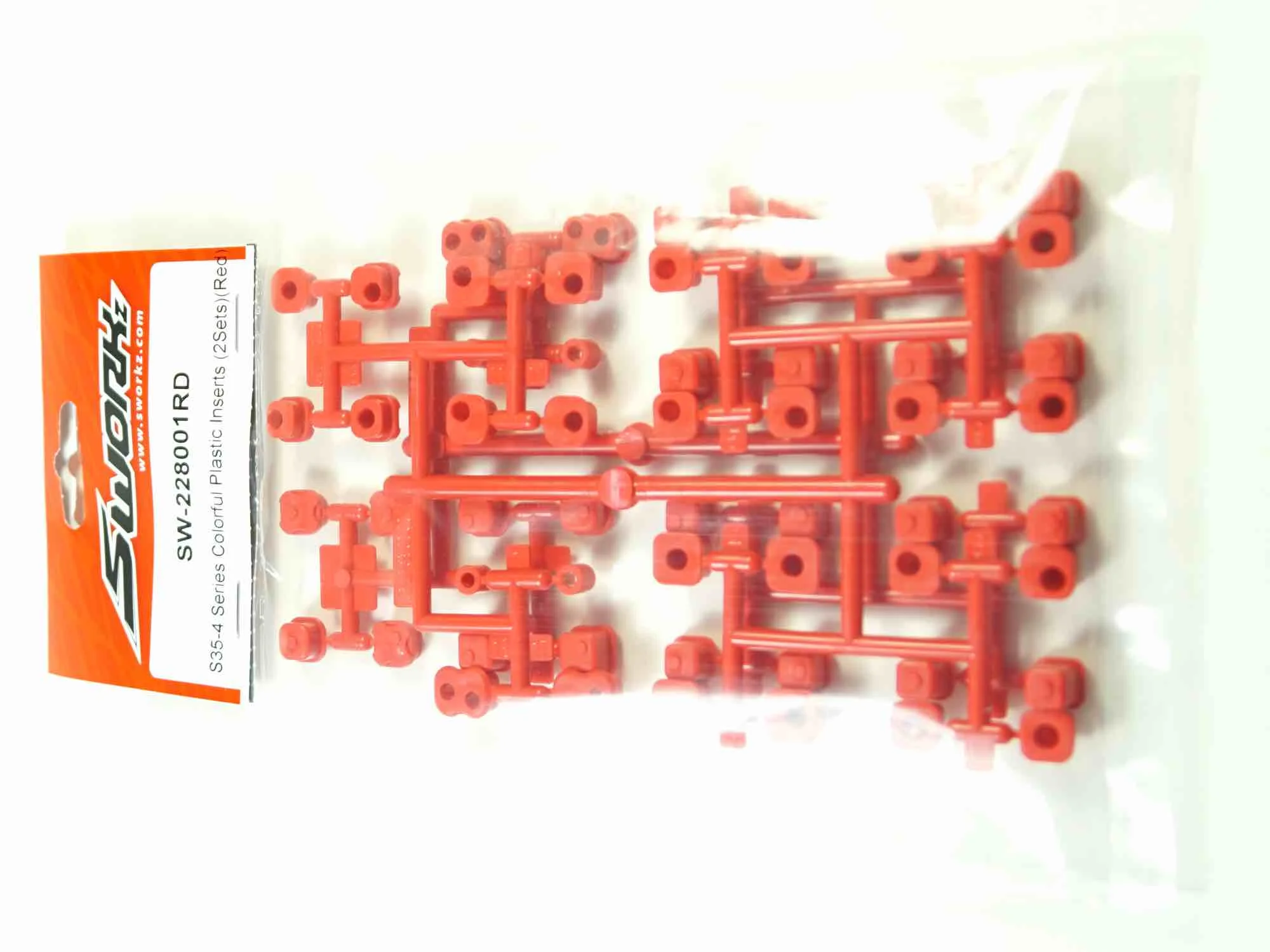 SWORKz S35-4 Reinforced Plastic Bushing Set Red SW-228001RD 1/8 RC Buggy Suspension