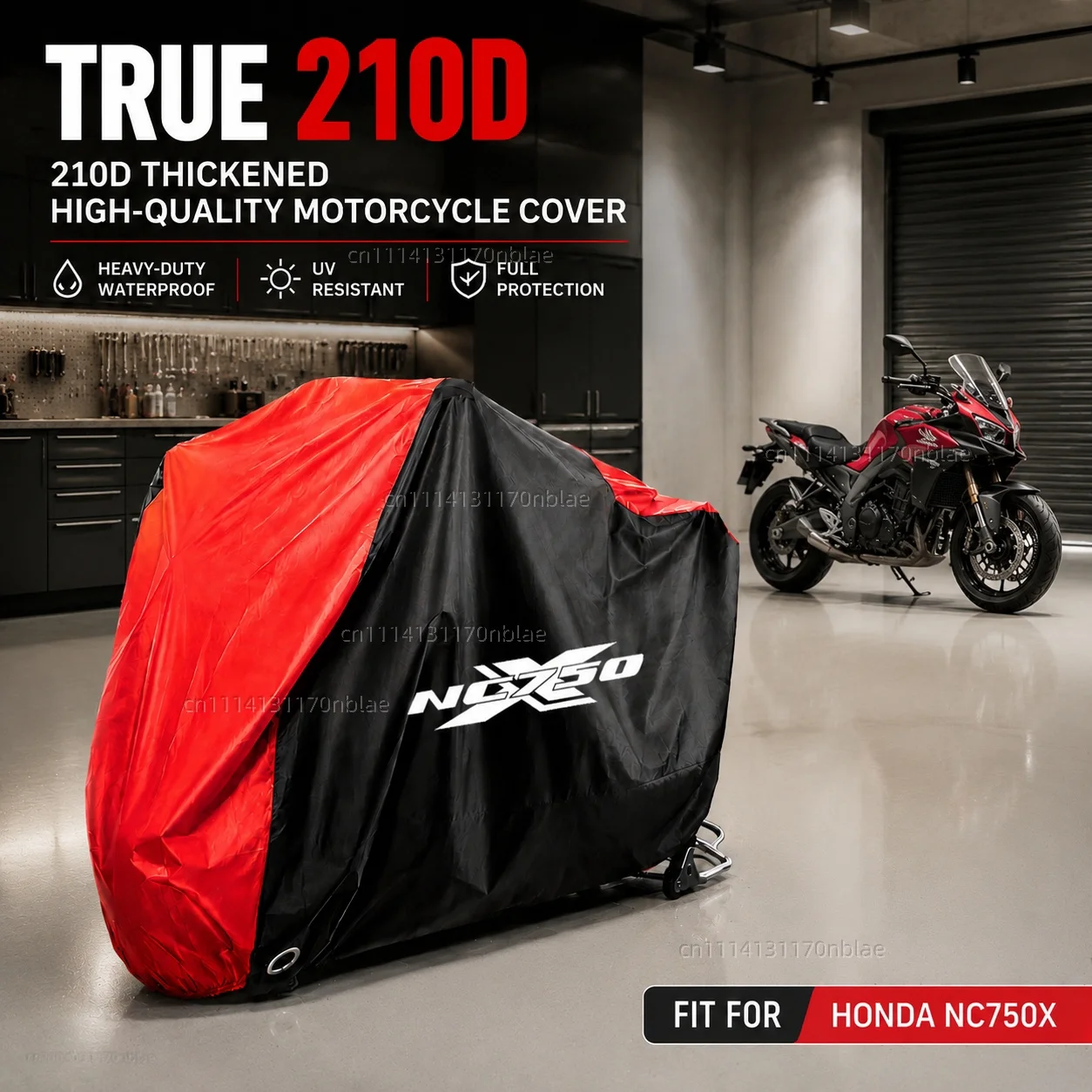 For HONDA NC750X NC 750X NC750 X 210D Motorcycle Cover Waterproof Fabric All Season Dustproof UV Protection Moto Rain Cover