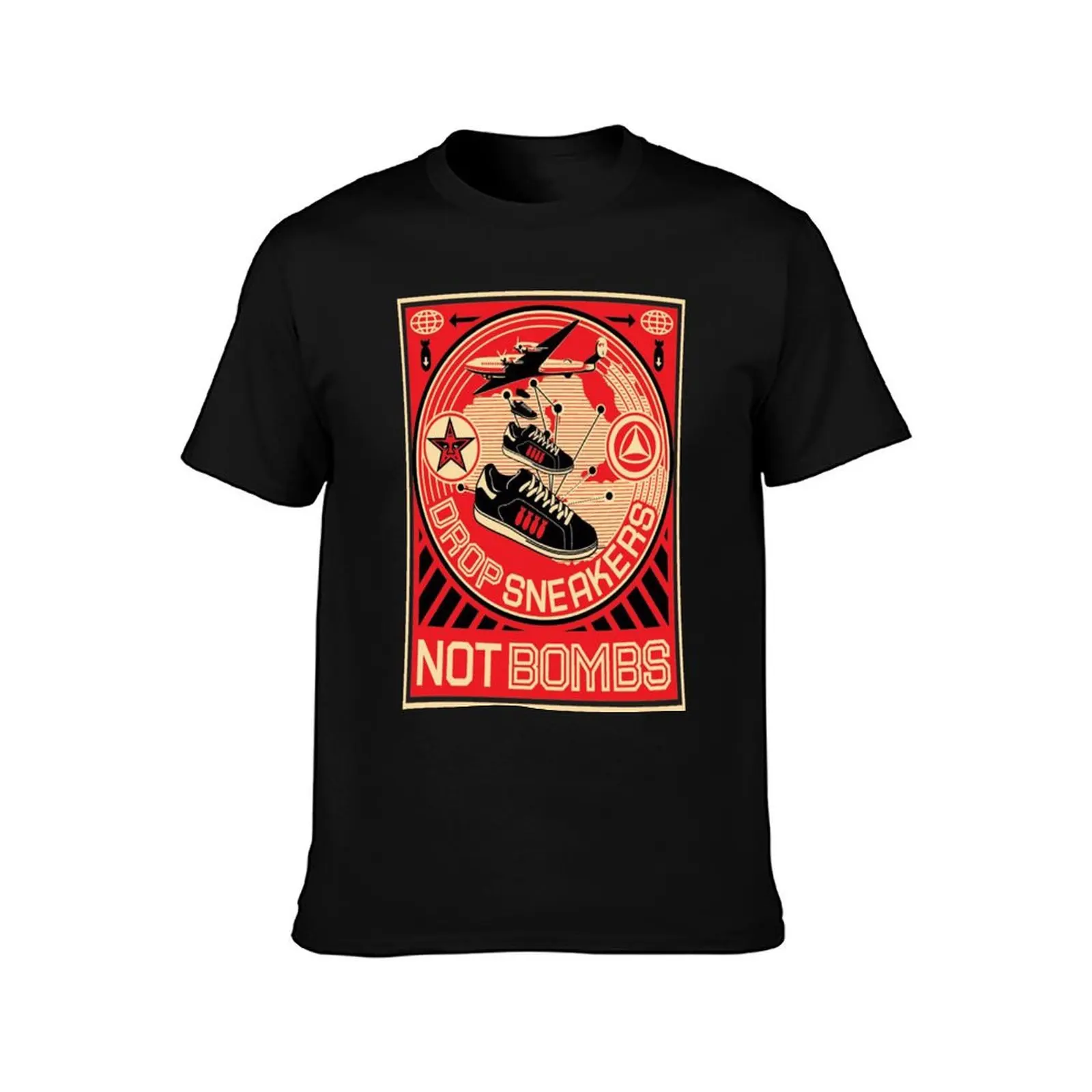 Art by Shepard Fairey, Shepard Fairey Art urbain T-Shirt Casual Pattern Print Tee Shirt T-Shirt