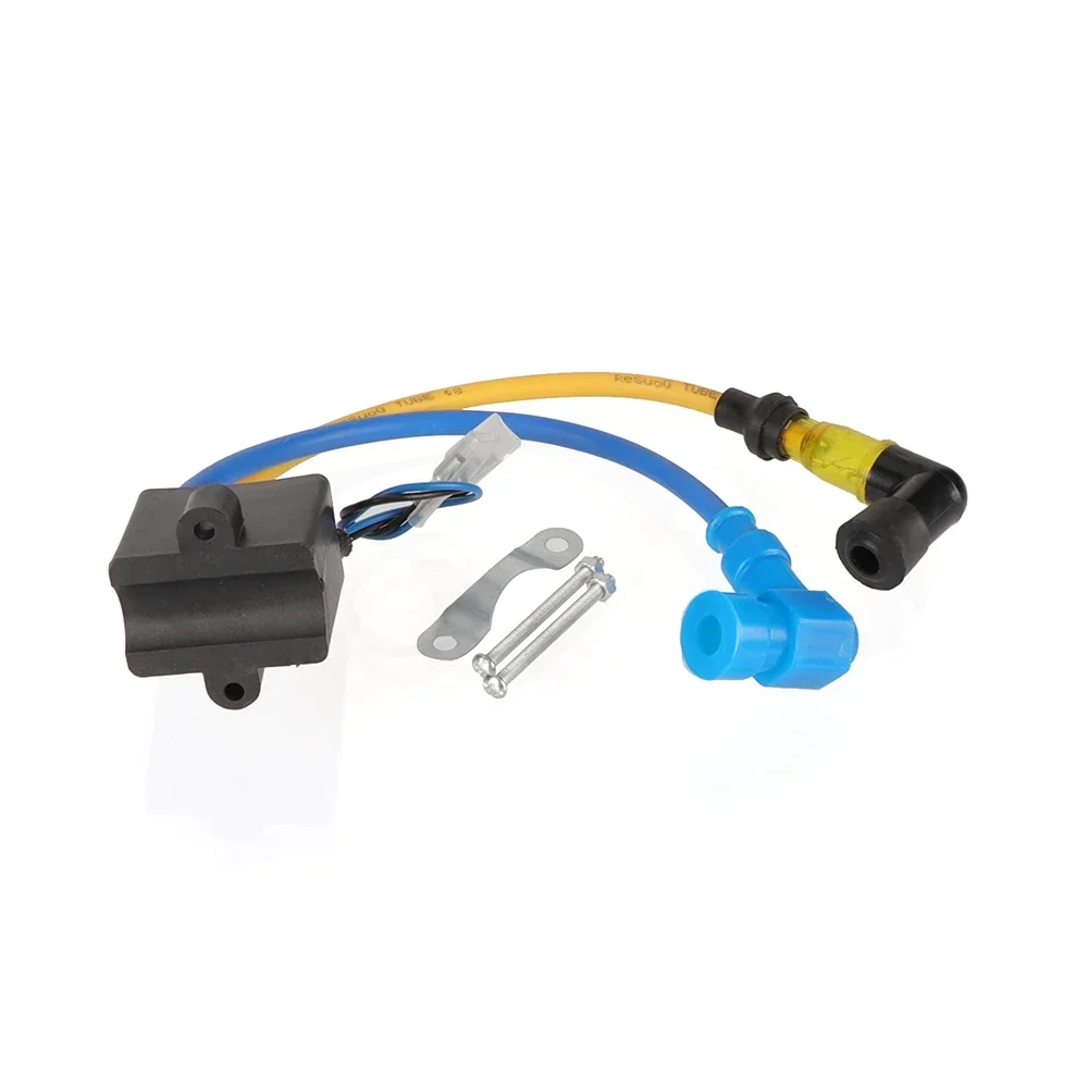 High Performance CDI Ignition Coil 6 Pin for 66-100cc PK80/LD80/LD90 Gas Motorized Engine with Spark Plug Wire