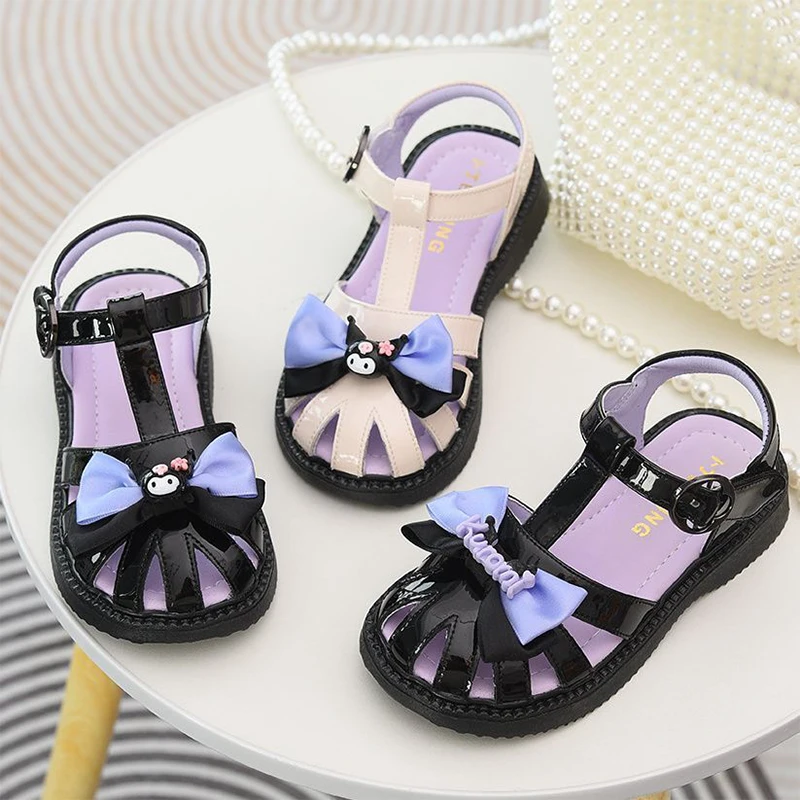 

Sweet Kuromi Anime Kawaii Sanrio Princess Sandals Summer Cute Cartoon Fashion Soft-Soled Shoes Slippers Gifts for Kids