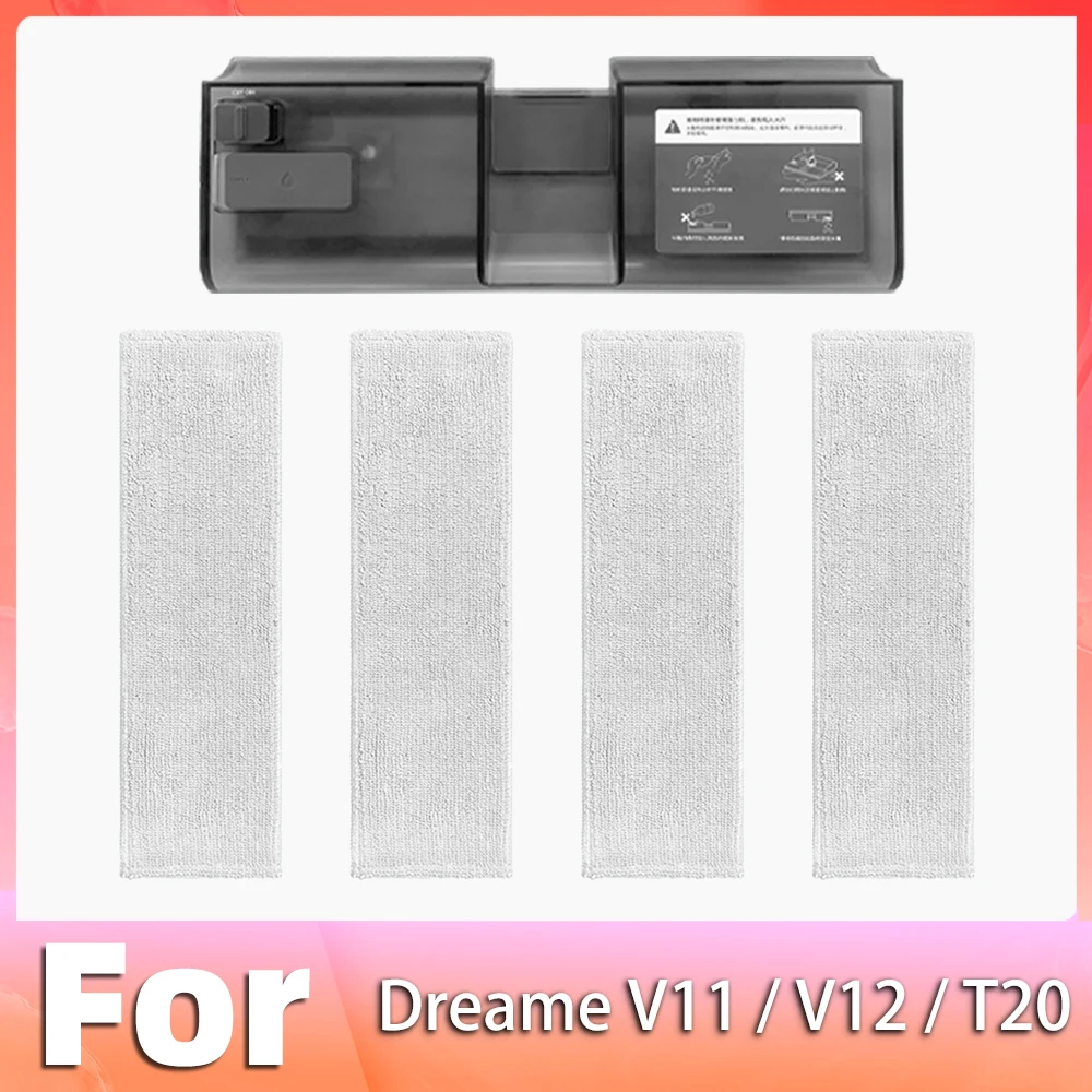 Compatible for Dreame V11 / V12 / T20 Water Tank Mop Cloth Replacement Spare Parts Accessories