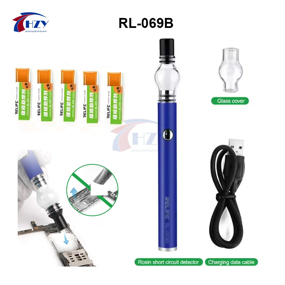 

Ручка-аппликатор флюса RELIFE RL-069B (без паяльника) для обнаружения короткого замыкания при ремонте печатных плат, материнских плат и мобильных телефонов