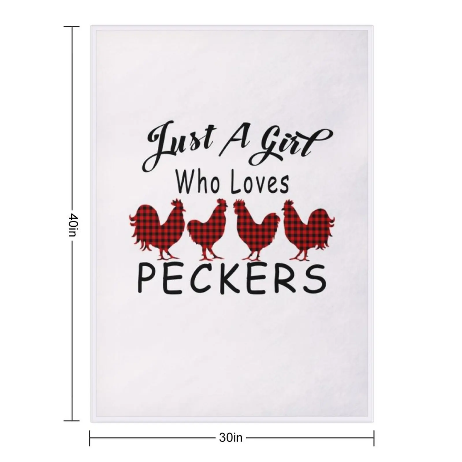 مجرد فتاة تحب Peckers هدية الدجاج لمحبي البقر رمي بطانية أريكة سرير فاخرة St بطانيات مشعرة #2