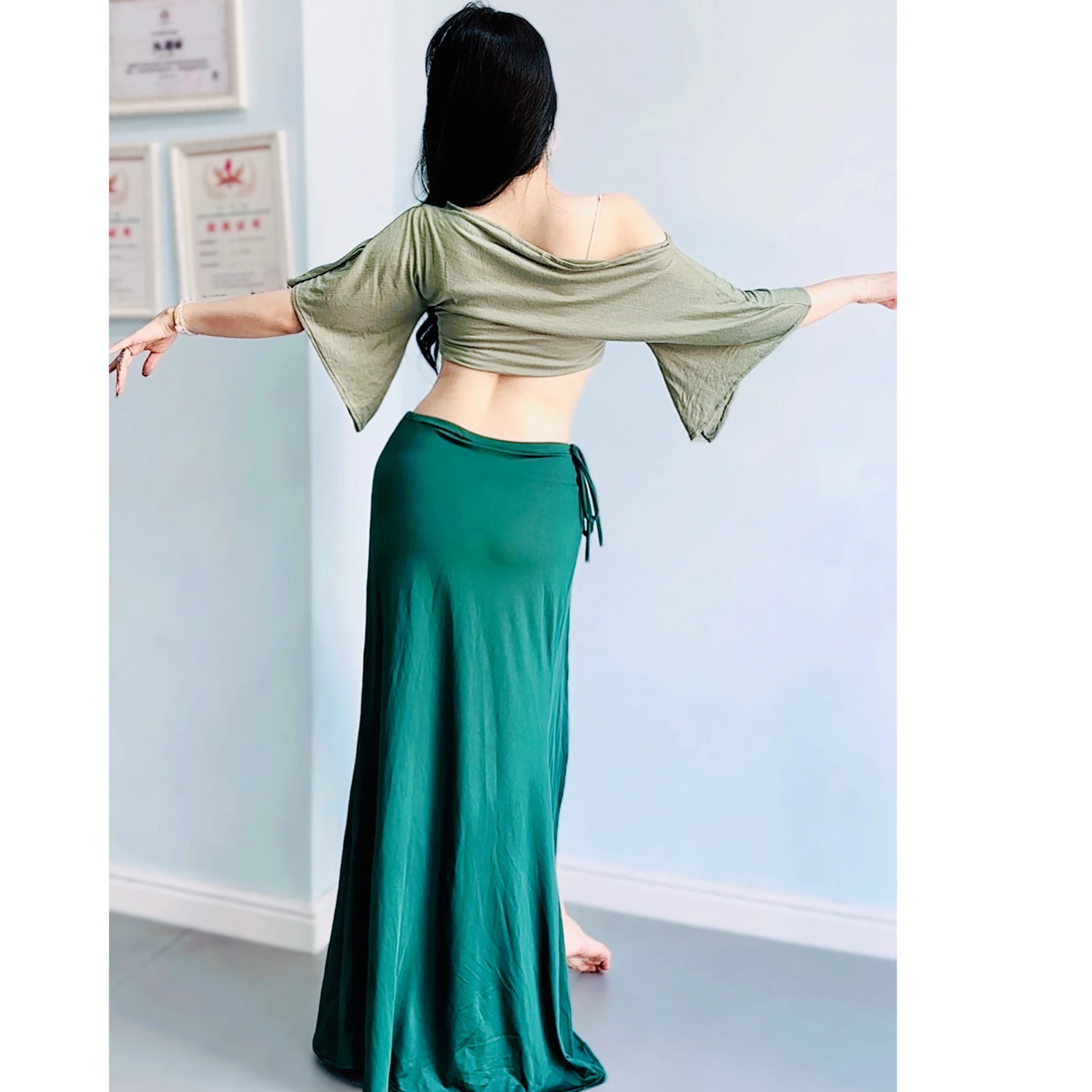 New BellyDance Practice Clothing for Women Sexy comfortable Set Oriental Dance Belly Dancing Professional Training Clothing