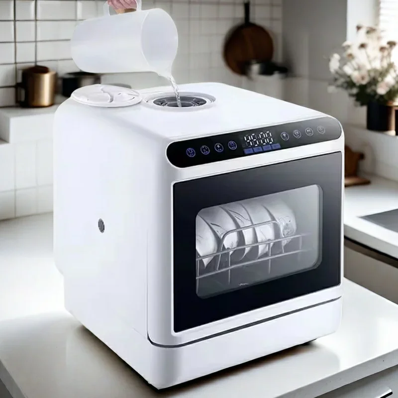 Бытовые посудомоечные машины Мини-портативная коммерческая умная автоматическая многофункциональная настольная посудомоечная машина