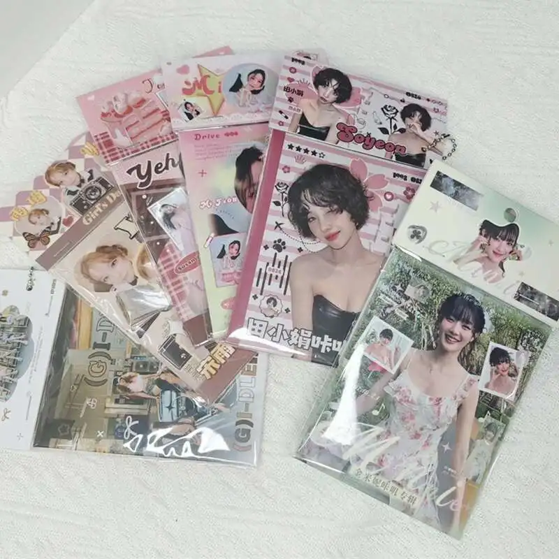 11pcs/set (G)I-DLE album LOMO card clicker card album Song Yuqi i-dle postcard photo card girl collection gift MINNIE Gift Pack