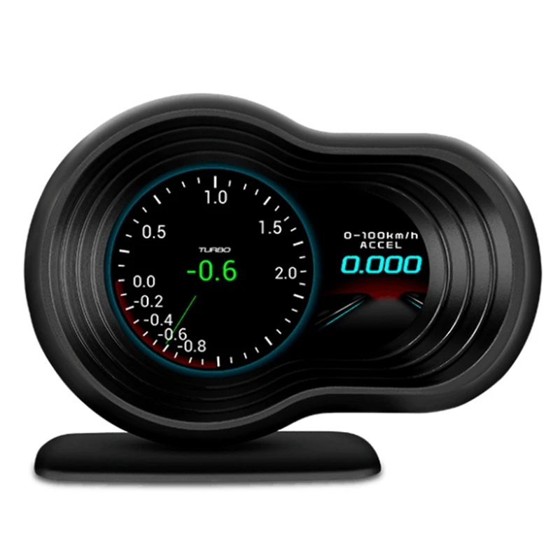 

F9 HUD OBD2 HD Digital Guage Display Head Up Speed Monitoring With Acceleration Turbo Brake Test Car