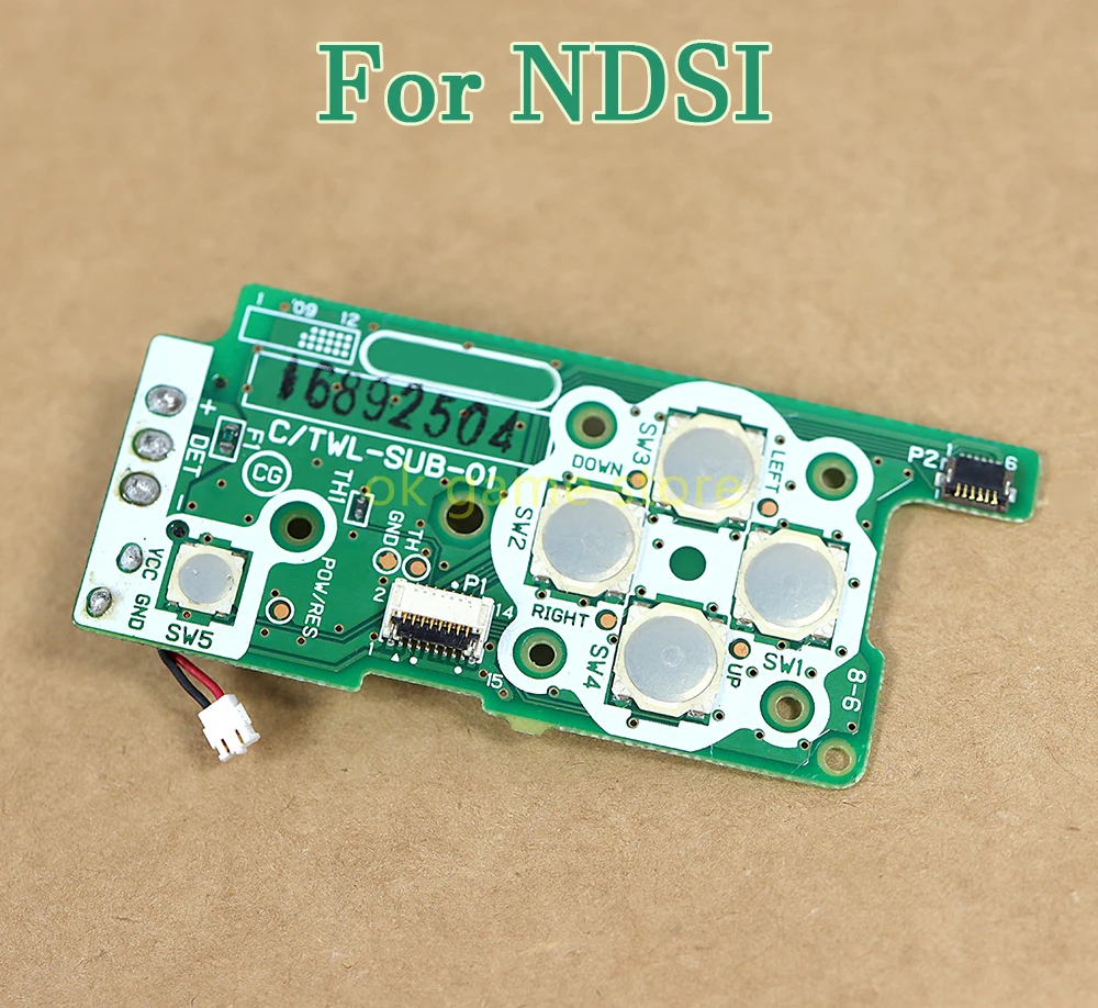 Replacement For NDSI ABXY Button Board With Cable On Off Power Switch Board with cable For Nintend DSI Controller Repair Part