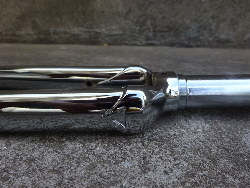 Vintage Road Bicycle Forks, 700C, 22.2mm * 25.4mm, Chromium-Molybdenum Steel Plating ForkBicycle Accessories