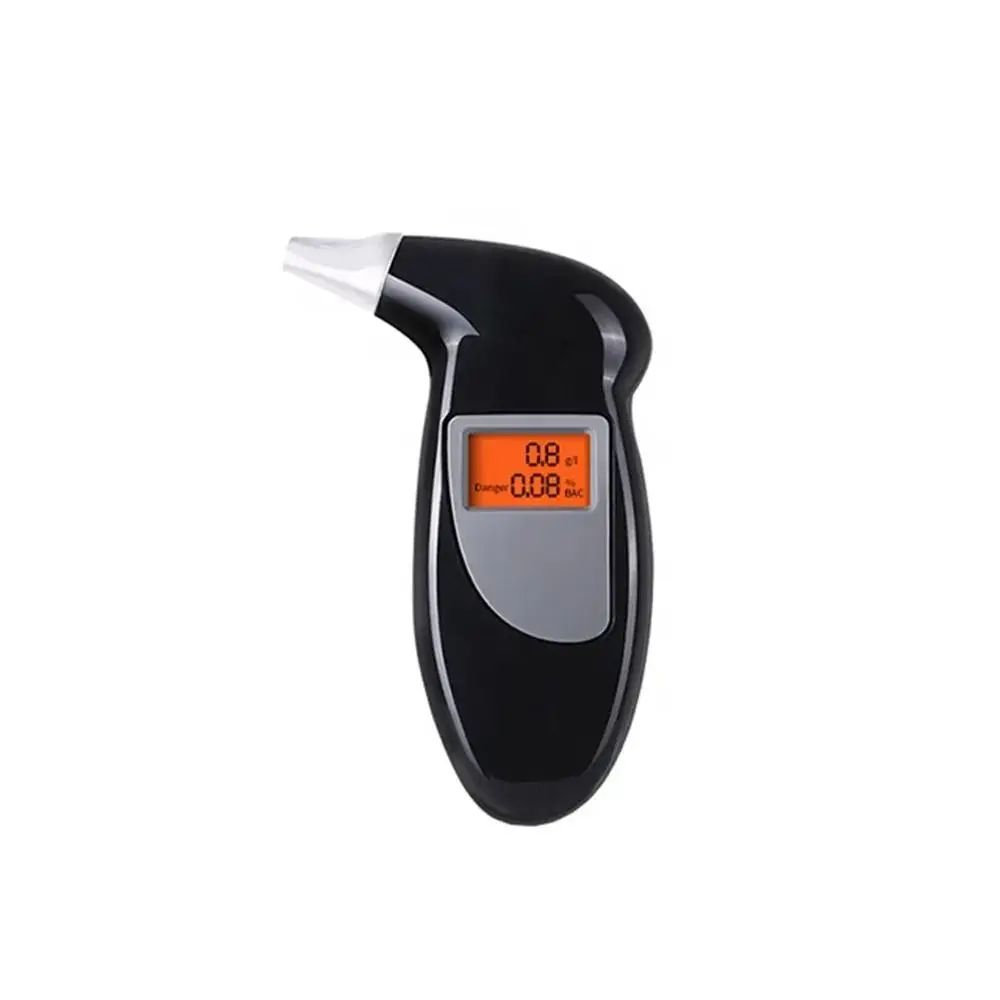 LED Digital Display Breathalyzer Analyzer Anti-slip Accuracy LED Screen Digital Breathalyzer Durable Plastic