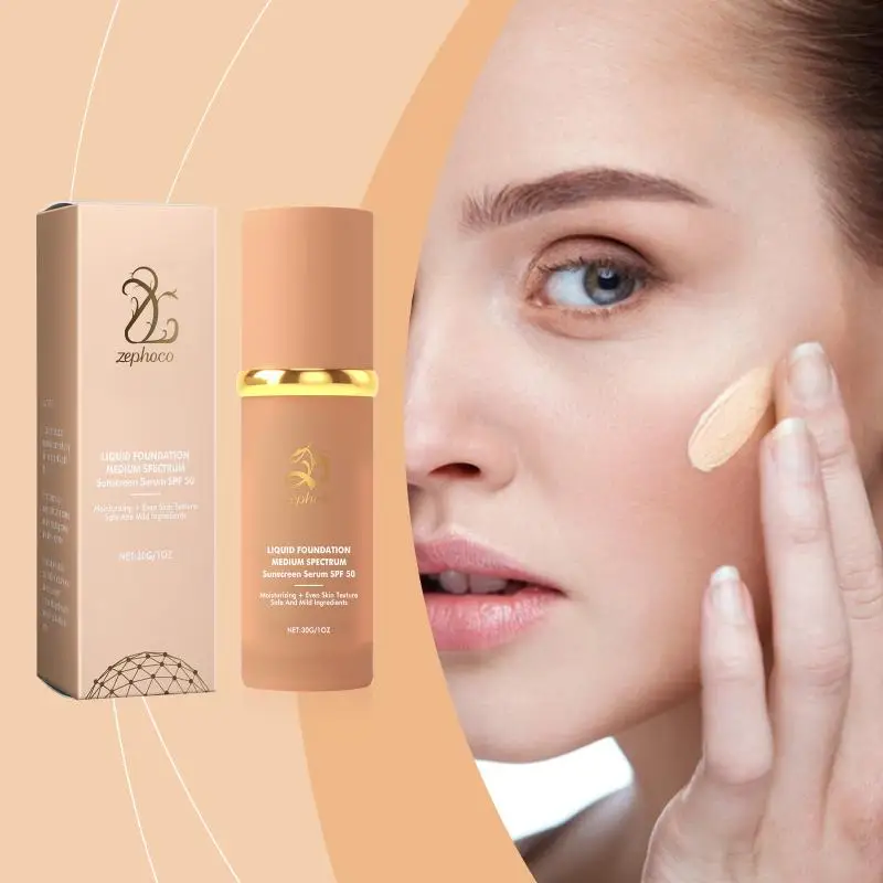 Foundation Liquid 4 in 1 Hydrating Medium Full Coverage Concealer Longwearing Waterproof Natural Face Makeup 2026 Best