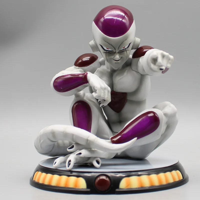 

13cm Dragon Ball Figurine Gk Fc Frieza PVC Sitting Villain Statue Model Desktop Ornament Anime Peripheral Birthday Gift