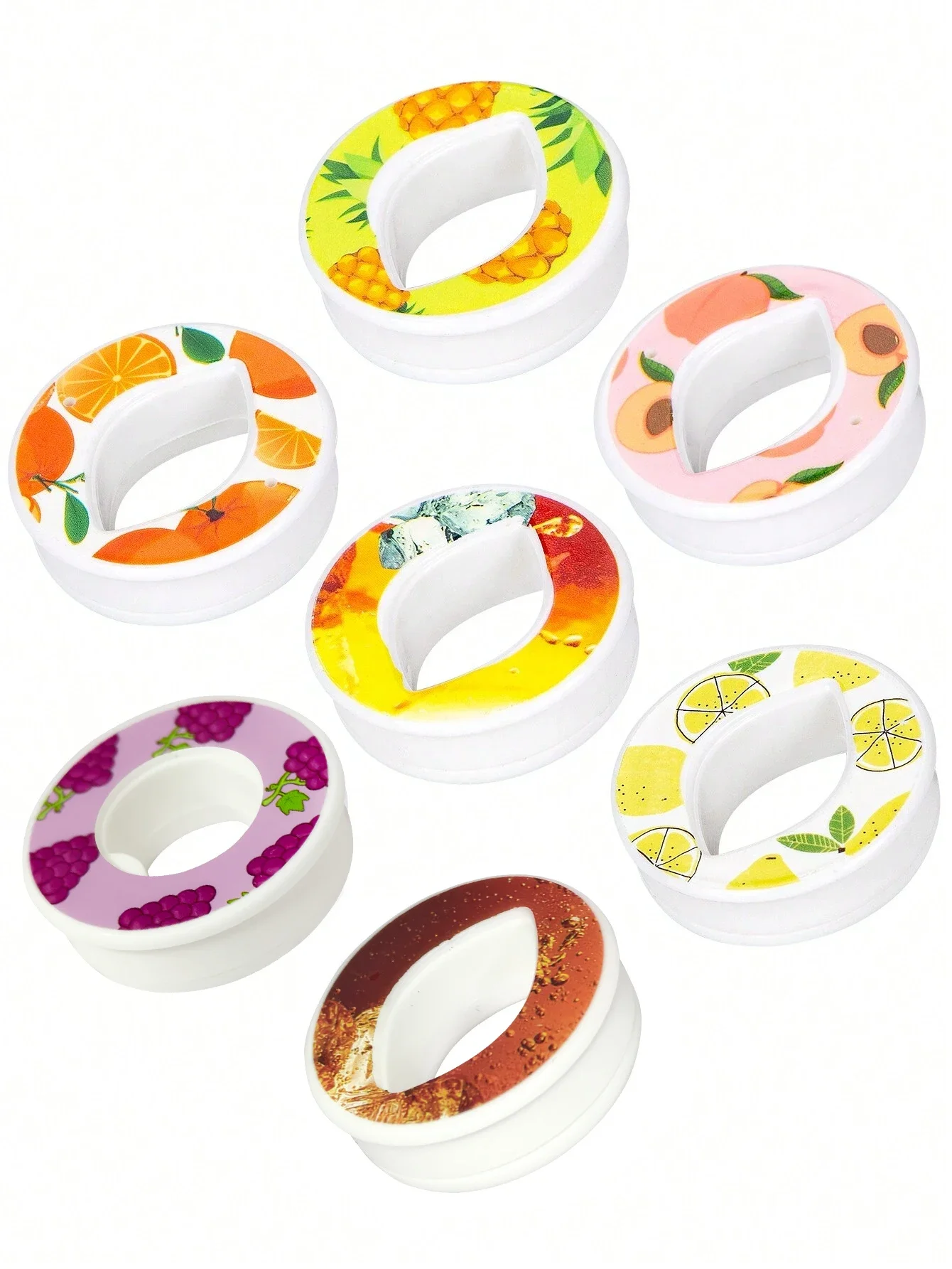 

1/3/5/7PC Oval Fruit Drink Flavor Pod 0 Sugar 0 Calorie Flavor Ring Plastic Bottles Sports Cups