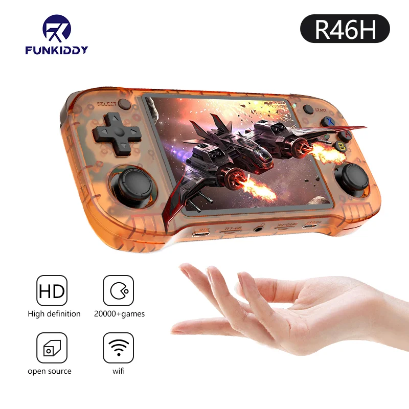 

Arkos 2.0 R46H Bulit in WiFi Retro Handheld Video Game Console 4.2 Inch IPS Screen Storage 20000 Game Pocket game console Gifts