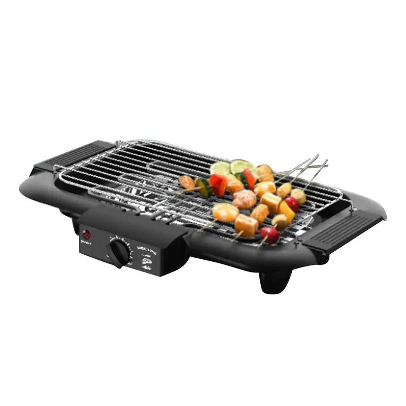 New Electric Barbecue Stove Sm o keless Household Barbecue Grill Barbecue Skewers Portable Stove Non-stick Removable Grill