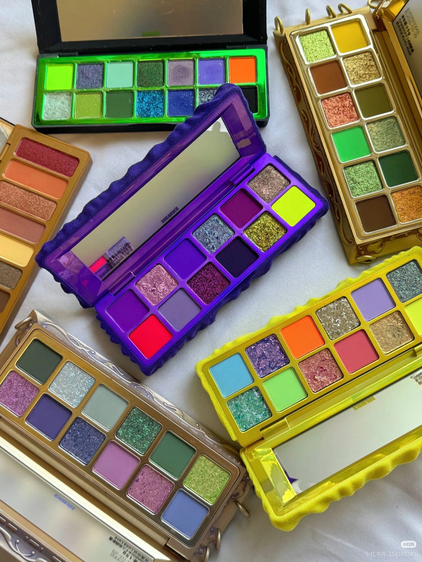 Palette de fards à paupières Sugarock Luna Lure 12 couleurs, fard à paupières scintillant, caméléon, mat, maquillage