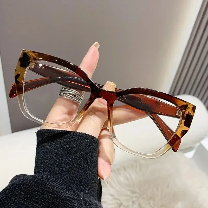 Anti Blue Light Cat Eye Glasses Blue Light Blocking Eyeglasses Frame For Men Women Optical Lens Can Replaceable Eyewear