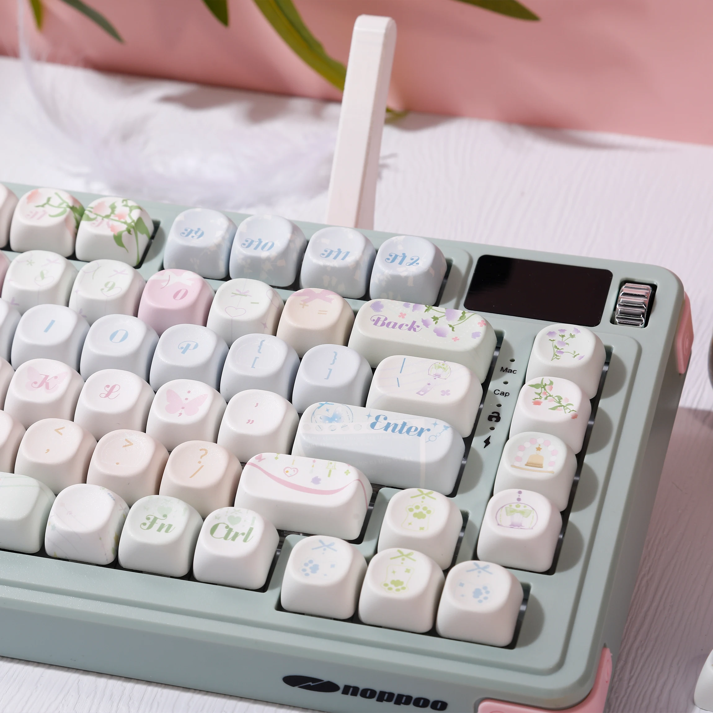 120 Key Wind Chime Thema Toetsen Leuke Gift Keycaps PBT Cherry Profiel Keycap voor ANSI Mechanisch Toetsenbord Made68 Mad68 Wooting 60