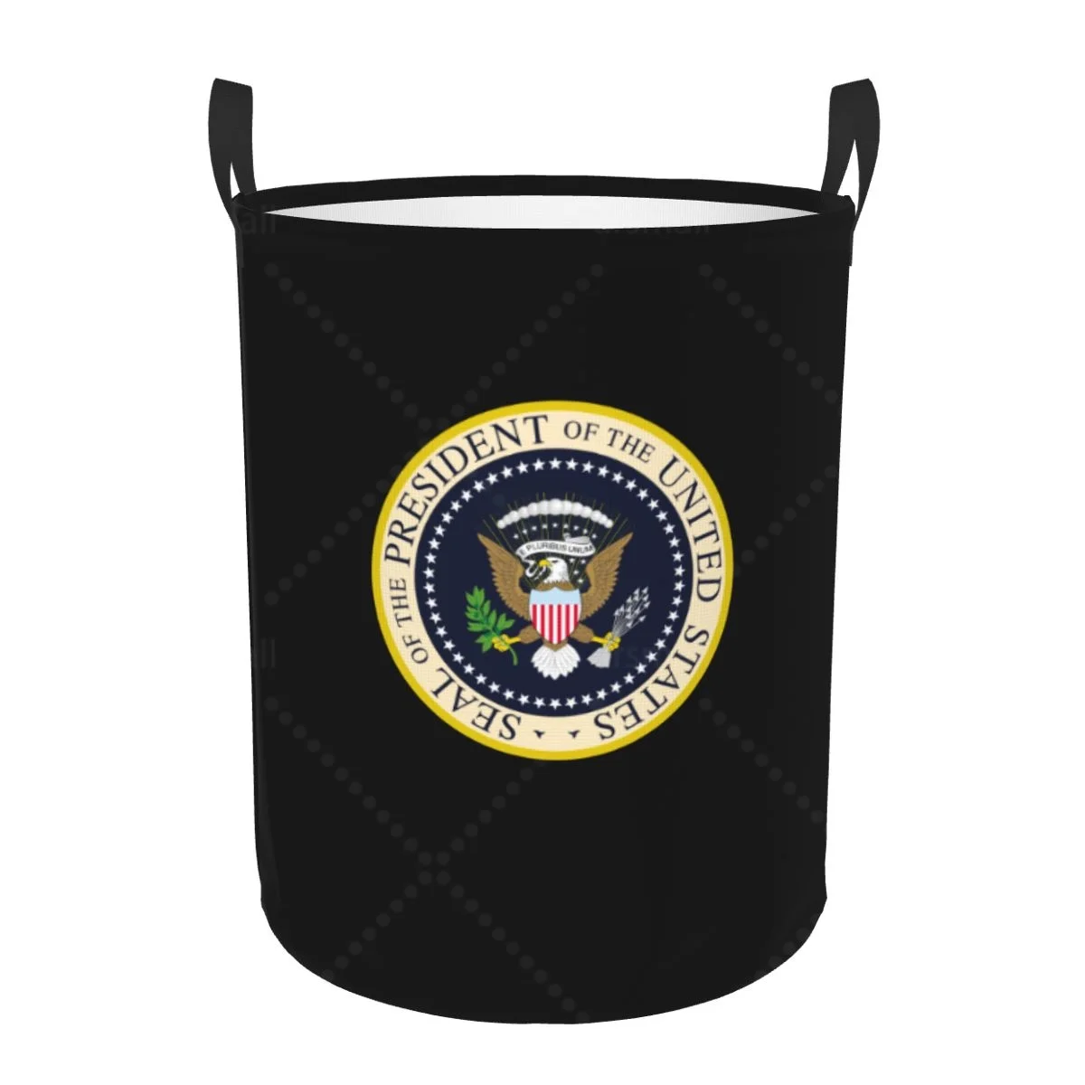 

Seal Of The President Of The United States Laundry Hamper Large Clothes Storage Basket Toys Bin Organizer for Nursery Home
