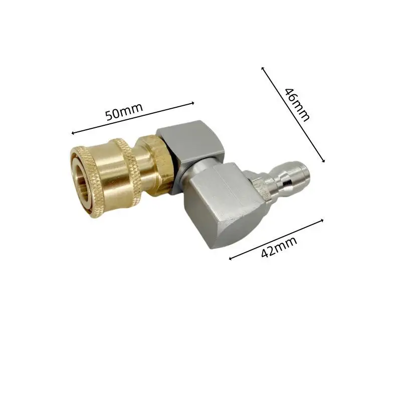 360 °   회전식 고압 세척기 건 제트 노즐, 자동차 청소용 1/4인치 퀵 커넥트 어댑터 - 누수 방지, 물 절약