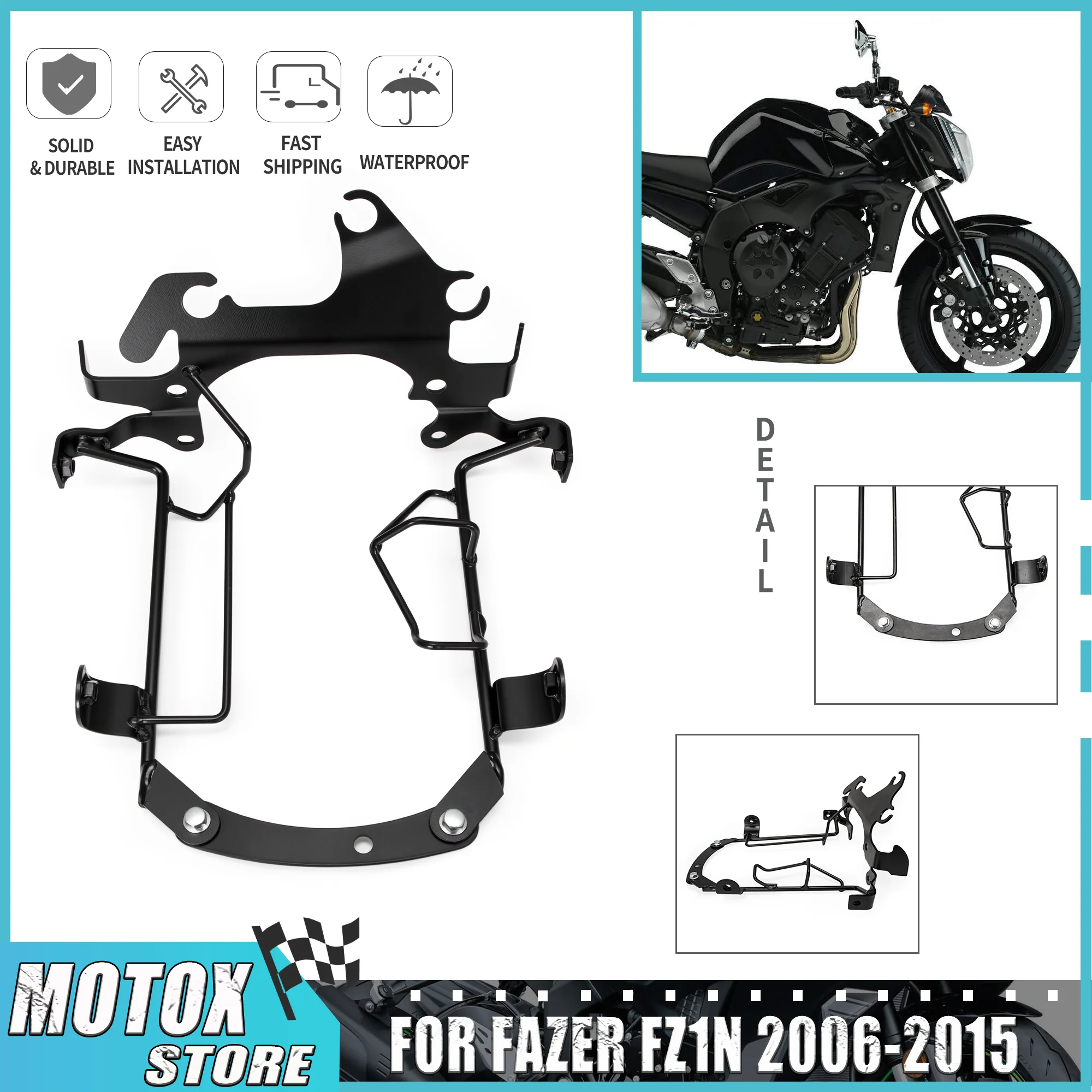 

Верхний обтекатель мотоцикла, кронштейн фары, подходит для 2006-2015 YAMAHA FZ1N FZ-1N FZ1 N 2007 2008 2009 2010 2011 2012 2013