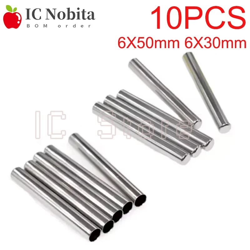 10PCS Temperature Sensor PT100 DS18B20 Temperature Sensor Stainless Steel casing Blind Pipe Sleeve 6X50mm 6X30mm