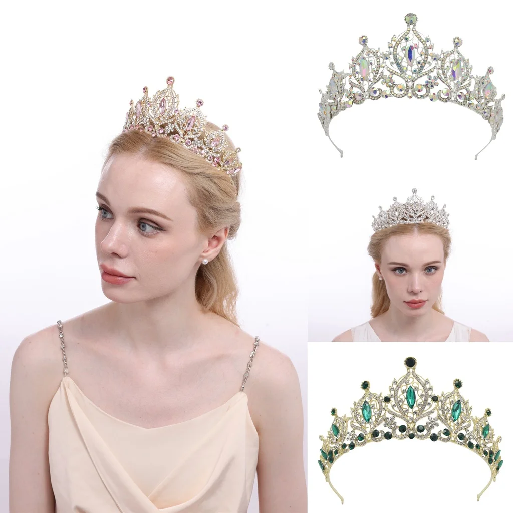 

Elegant Flower Vine Bridal Crown Bridesmaid Wedding Party Crystal Tiara Headband