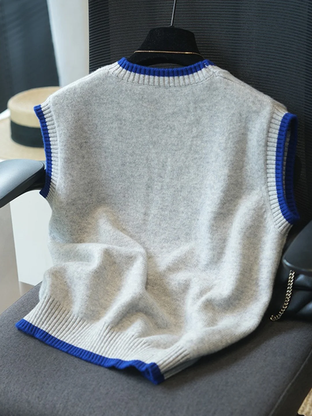 

Ay вязаный жилет Svel, круглый многослойный свитер, жилет с подплечниками, осенне-зимняя модная женская одежда, без бренда