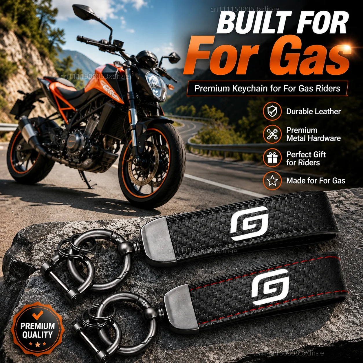 

High-Grade Leather Motorcycle Keychain Holder Keyring Accessories For Gas Gas EC300 250 120 EC EX MC TXT