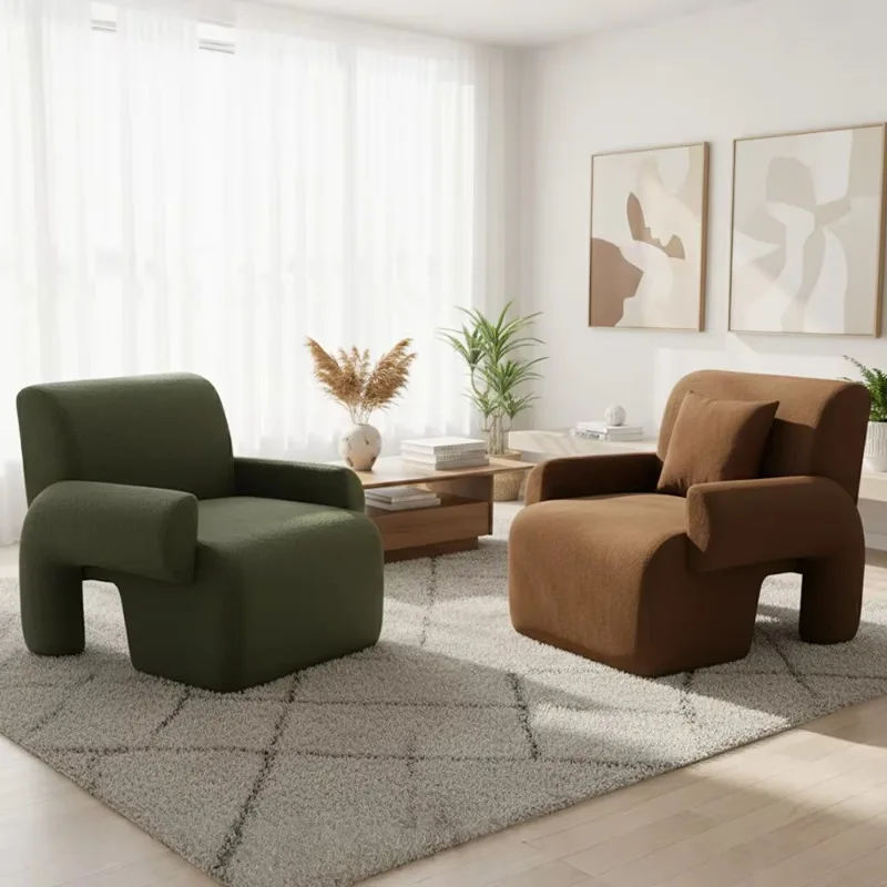 

Lightweight luxury irregular shape single sofa chair creative cabinet lounge chair modern living room hotel villa reception