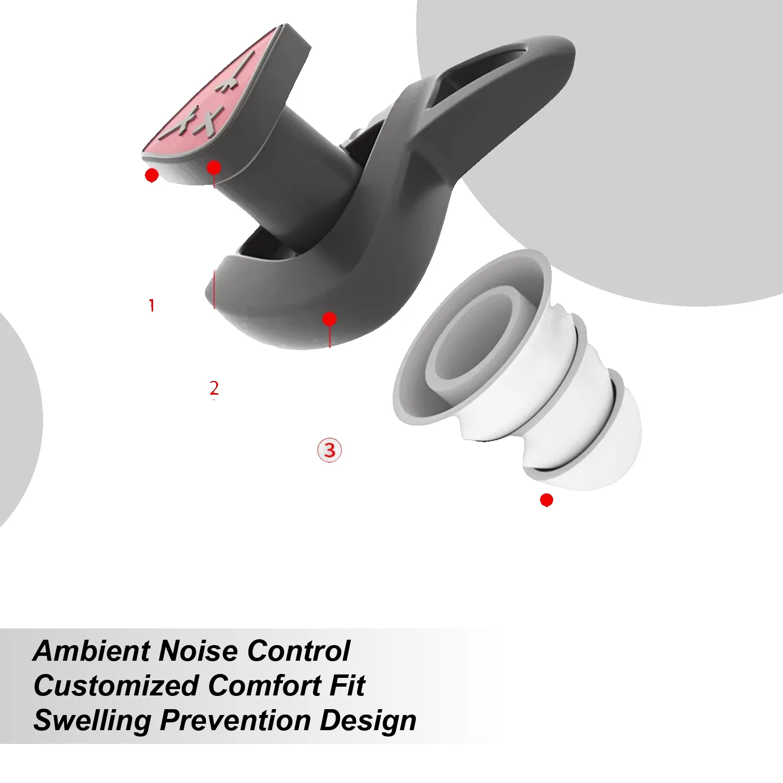 Earplugs For Sleep Hearing Protection Earplugs Silicone Ear Plugs For Sleeping For Snoring Study Travel Airplanes Flights