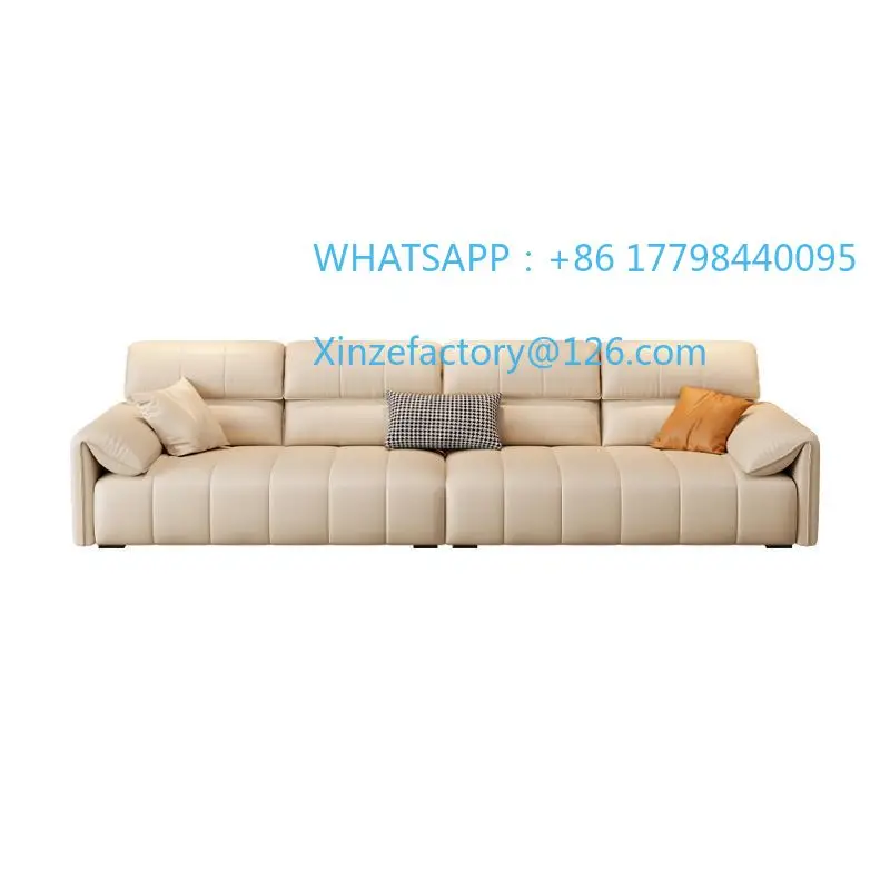 

Customizable light luxury minimalist atmospheric piano key sofa size apartment type living room modern and simple