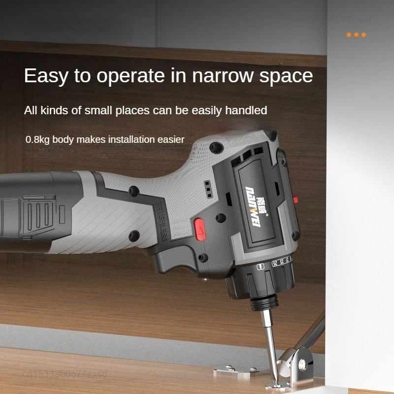 Youpin Nanwei-Furadeira elétrica sem fio profissional, driver multifuncional, chave de fenda manual, conjuntos de ferramentas elétricas, 16.8V