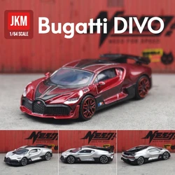 1/64 Bugatti Divo Toy Car 1:64 JKM Super Sport Vehicle Miniature Model Free Wheels Diecast Zinc Alloy Metal Collection Gift