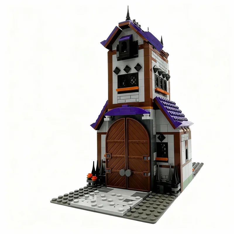 

675pcs MOC Spooky House Modular Alternate Build King Boo S Haunted Mansion Mariose Model Building Blocks Architecture Toys Brick