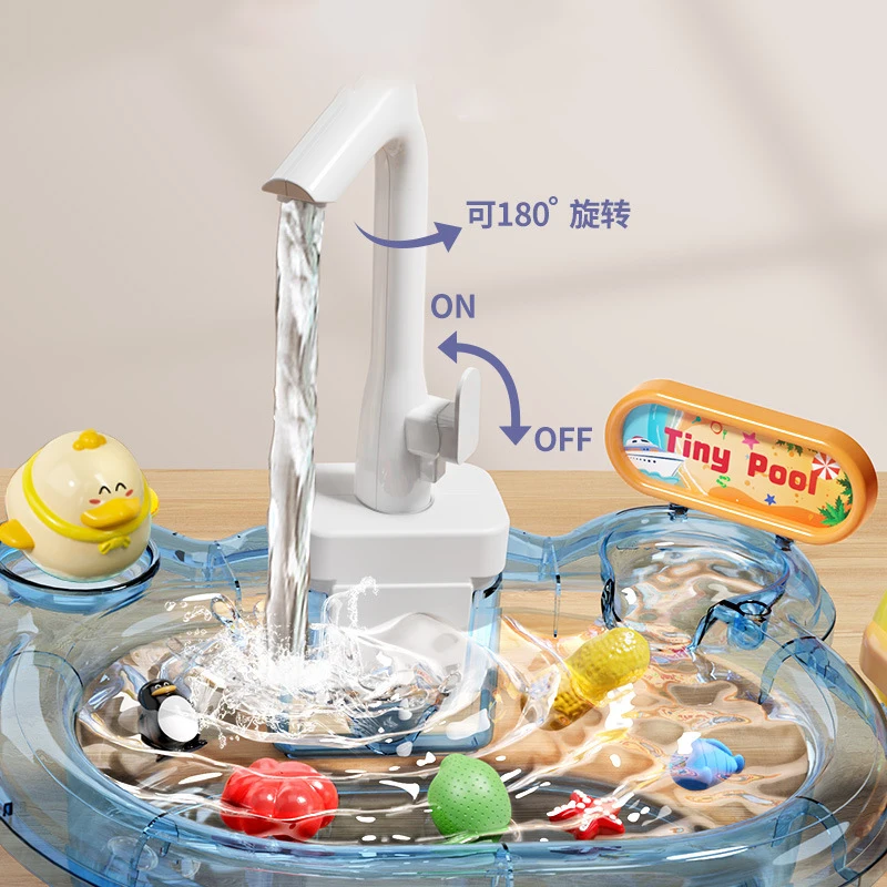 Kinder Montessori magnetisches Angels pielzeug mit Simulation elektrische Spülmaschine Küchen spielzeug für Kinder pädagogische Sommer spielen Wasser