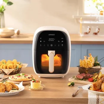 Image 220V Air Fryer Household 5.5L Visual Multifunction Large Capacity Intelligent Electric Oven Air Electric Fryer