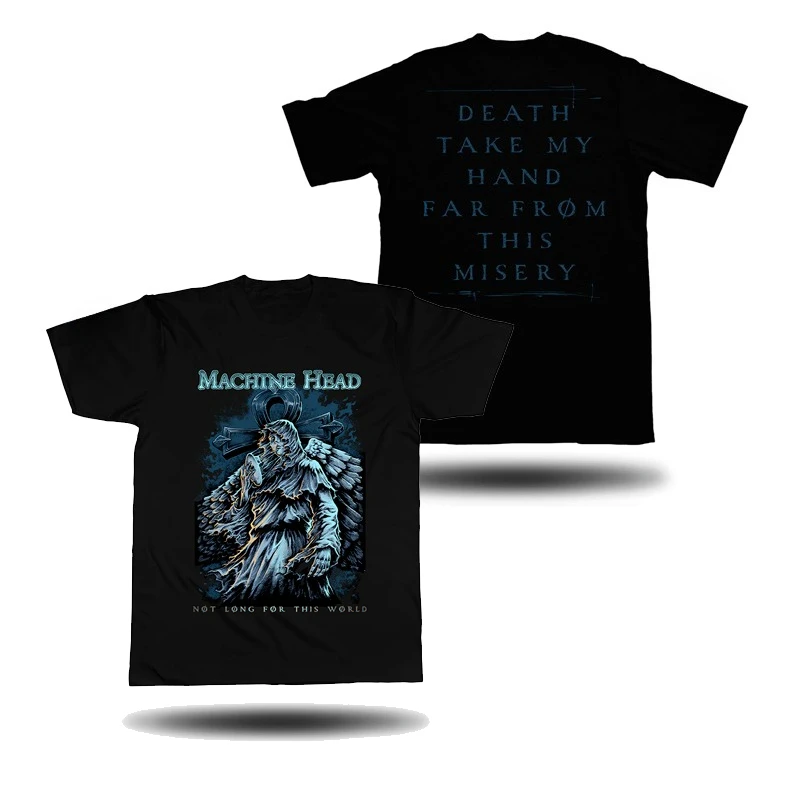 Machine Head Band Noise Metal Trend Rock Punk Loose Print Men's T-shirt Short Sleeve view 3