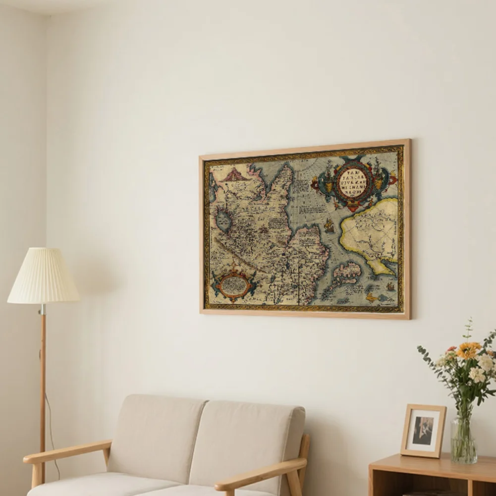 ขนาดใหญ่คลาสสิก Vintage แผนที่ละติน Unframed ภาพวาดผ้าใบตกแต่ง Wall Art โปสเตอร์และพิมพ์ห้องนั่งเล่นตกแต่งบ้าน