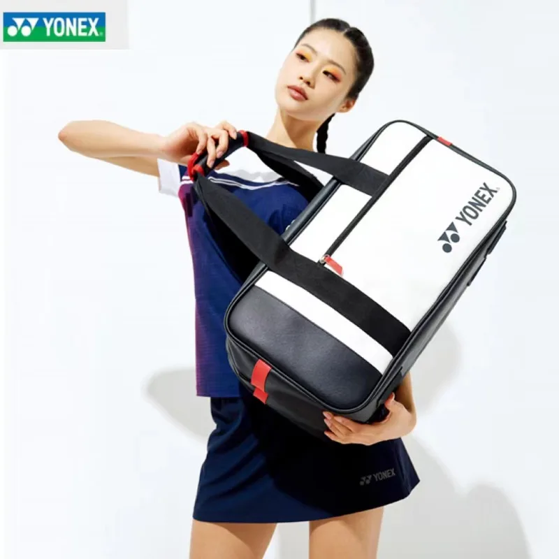 YONEX High-quality And Durable Badminton Racket Sports Bag PU Racket Sports Tennis Bag Large Capacity 2-piece Racket Set Unisex