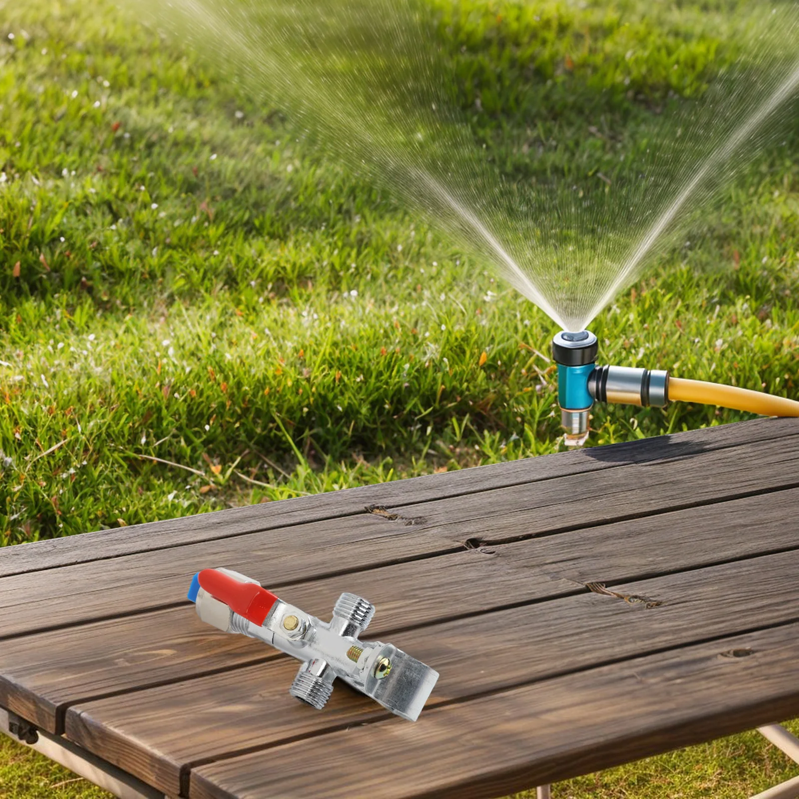 High-Pressure Garden Sprayer Nozzle Zinc-Alloy Agricultural Fan Shape Tube Binder Tractors Spray Head Irrigation Watering System