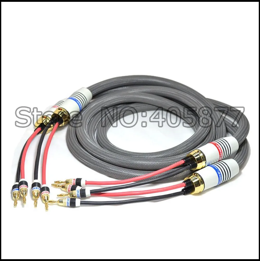 

Pair Hi-End pure copper audiophile speaker cable 2.5M hifi speaker cable 1 order