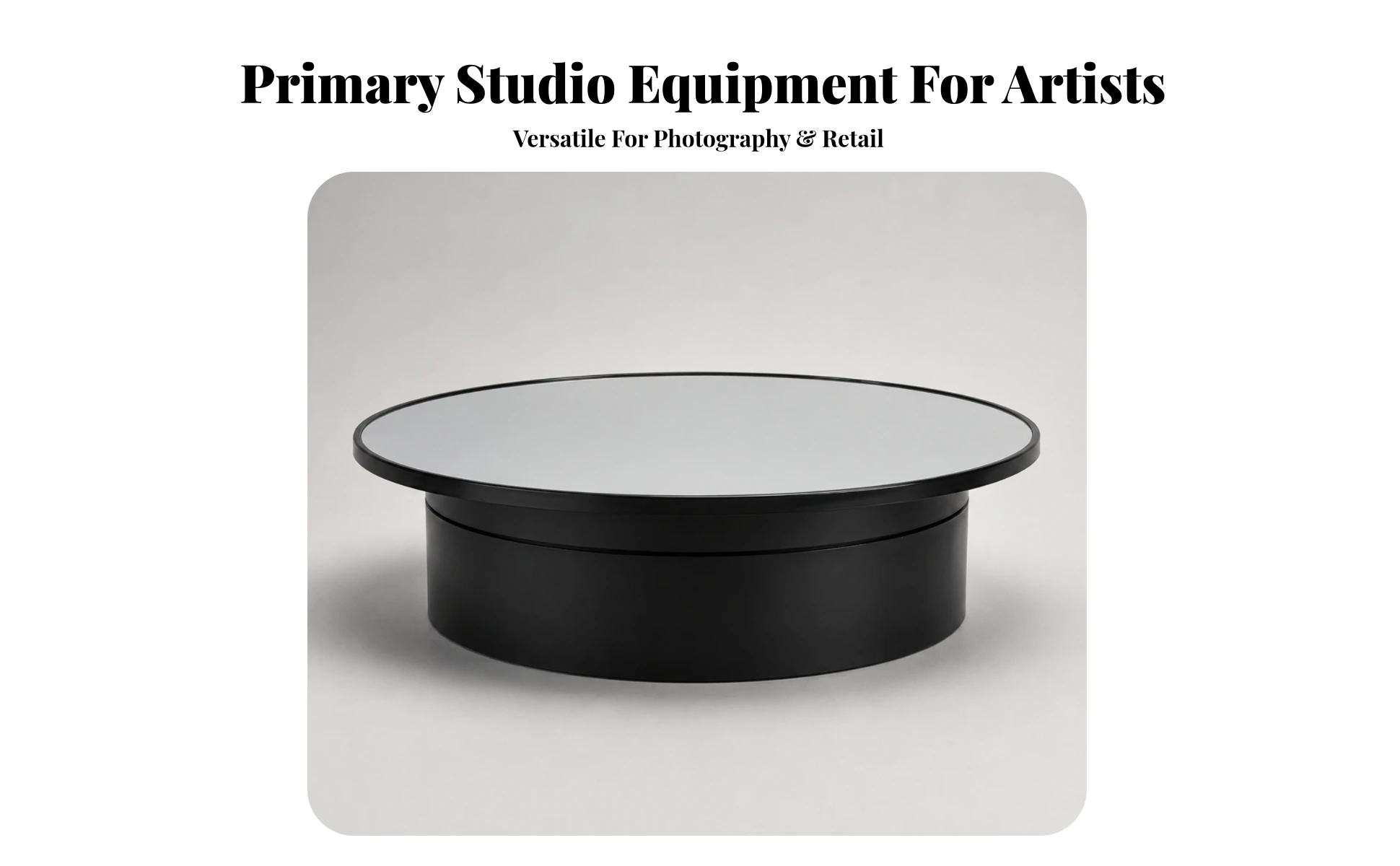 Electric Turntable with Mirror Top Adjustable Speed Turntable with Mirror Top Motorized Rotating Display Stand Silent Electric Turntable with Mirror Top Adjustable Speed Turntable with Mirror Top Motorized Rotating Display Stand Silent