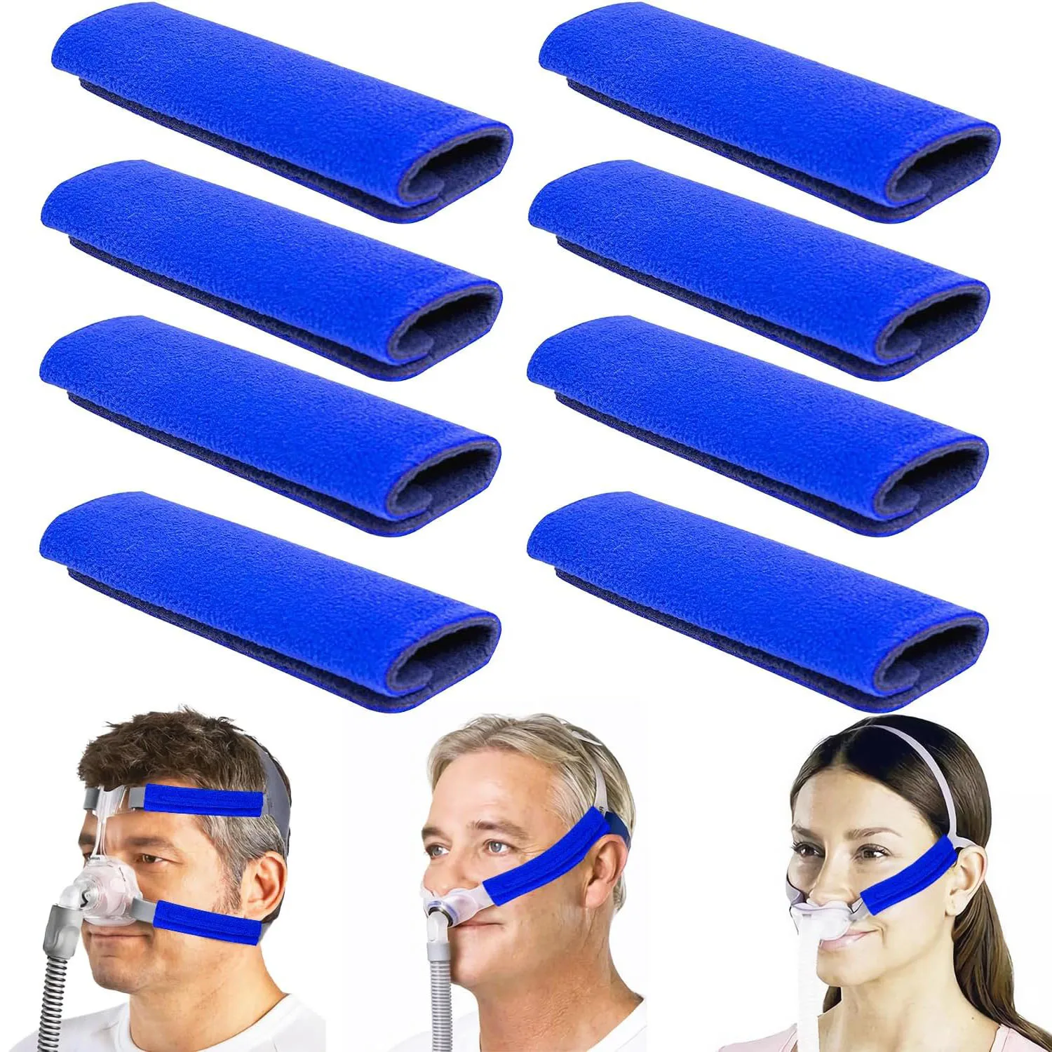 Universal CPAP Strap Covers Soft Headgear Strap Pads Reusable Cushion Reduce Red Marks & Skin Irritation for Most CPAP BPAP Mask