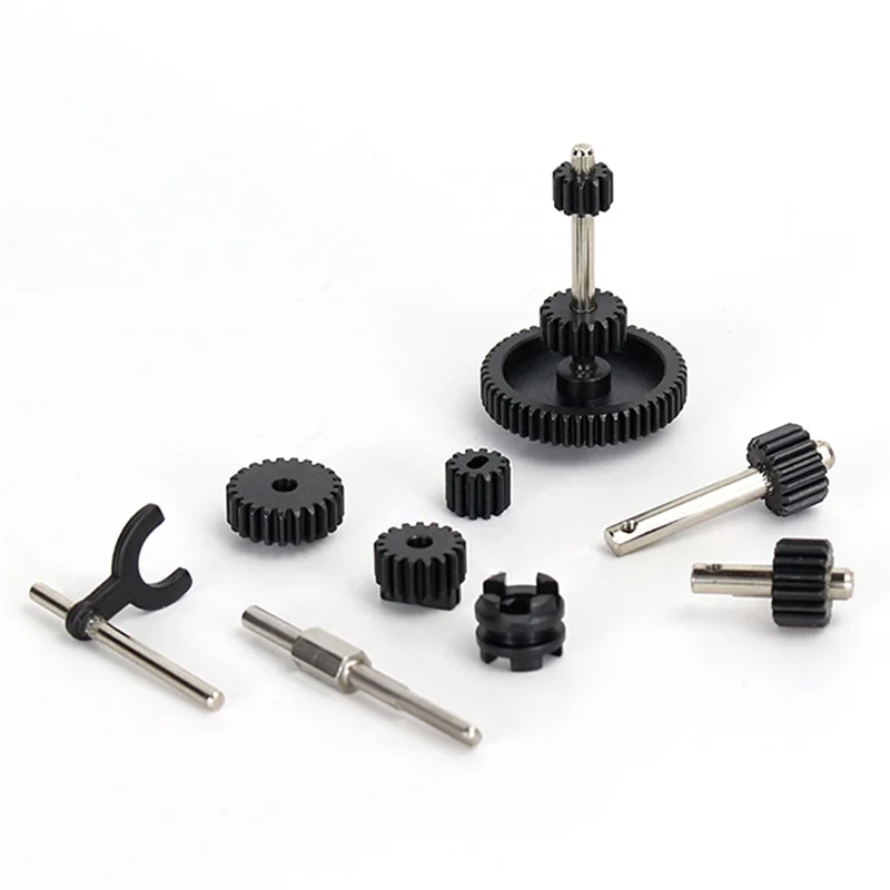 Aço Gearbox Transmissão Gear Set, Fit para LDRC LD-P06, LD P06 Unimog, 1/12 RC Truck, Peças de atualização do carro, Acessórios