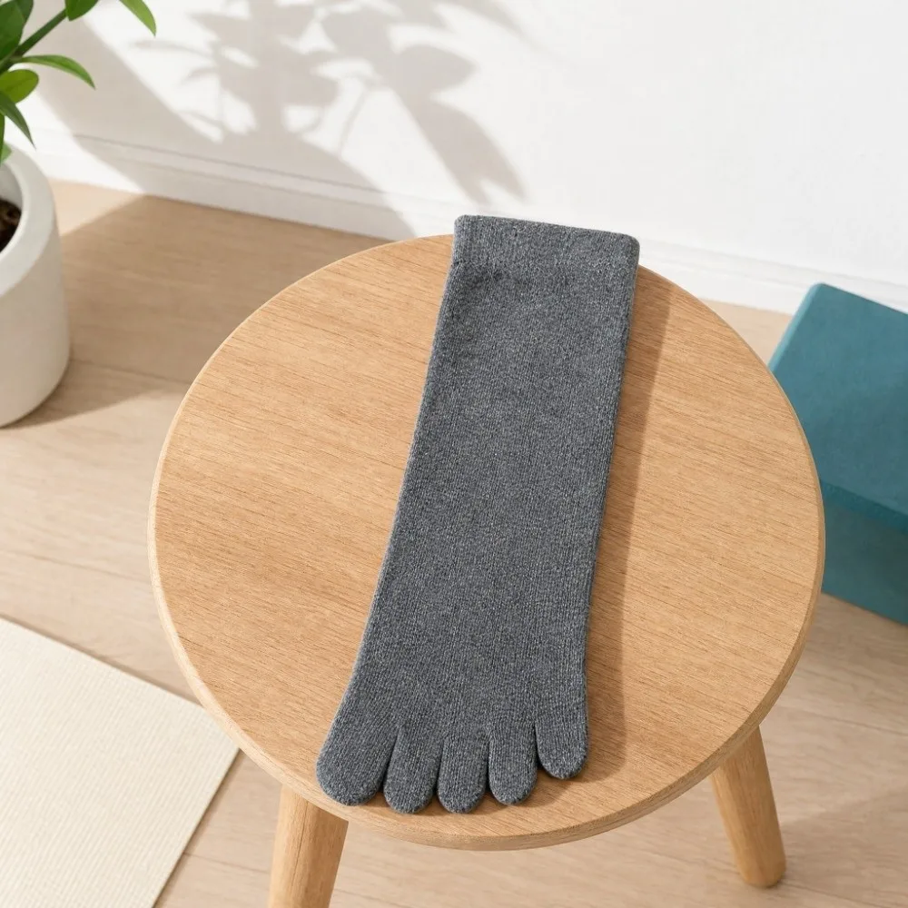 Split Toe Socks Hosiery Men's Five Finger Socks Odor Resistant Breathable Five Toe Socks Anti-slip Cotton Sports Socks Male Boy