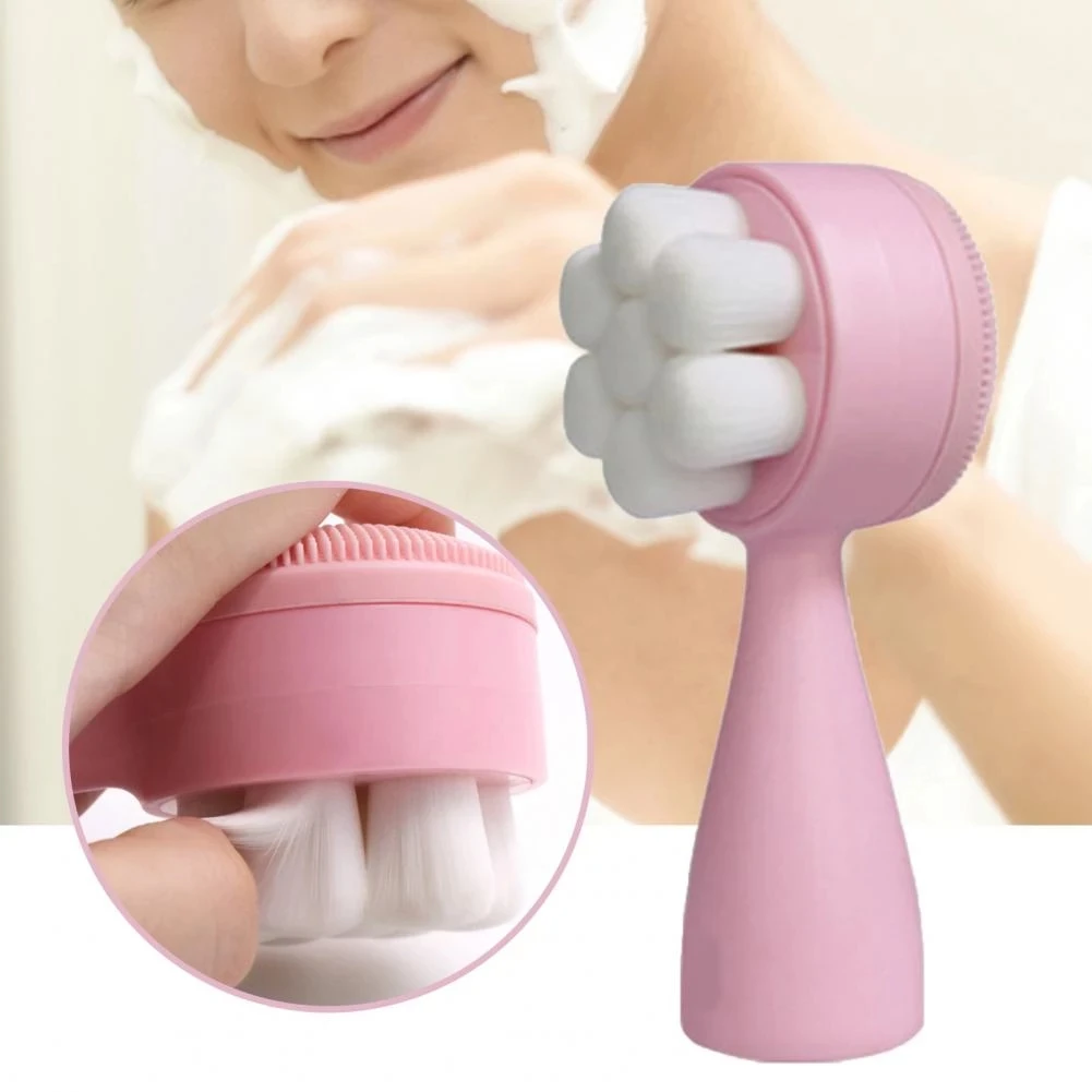 Double Sided Facial Cleanser Brush Soft Silicone Face brush