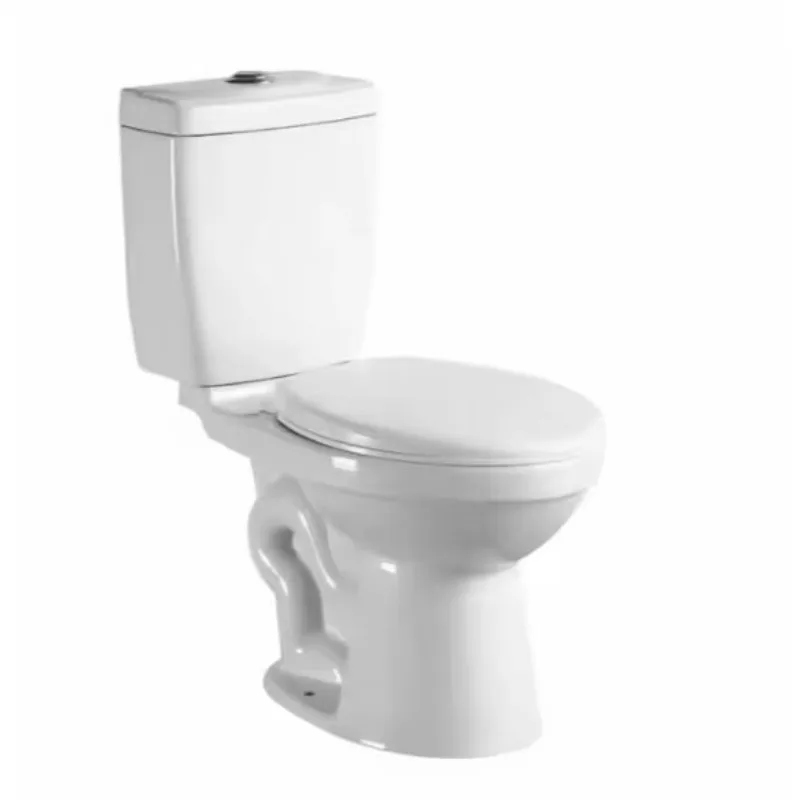 Economic WC Bathroom Ceramic Pedestal Basin Sink Two Piece Siphonic Toilet Set