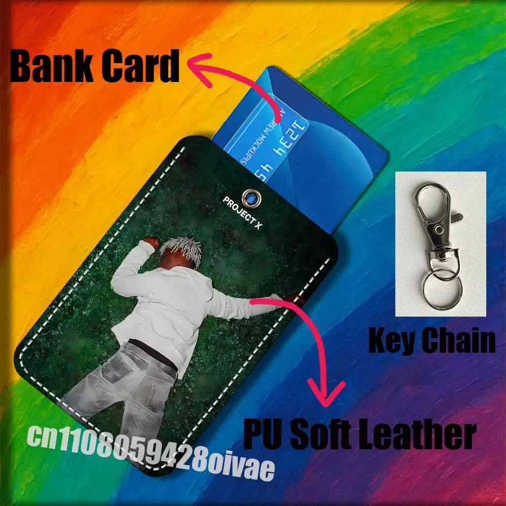 K-ken c-carson um grande caos mais caos adolescente x para clipes de identificação banco de crédito campus titular do cartão capa decoração chaveiro de couro do plutônio